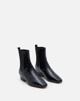 BOTTINES KEY/CROCO NOIR - minelli.fr